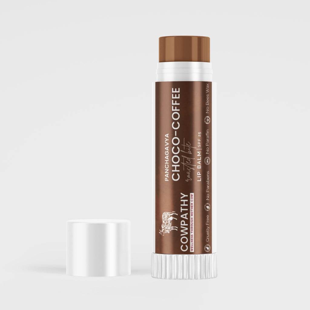 Cowpathy Panchagavya Lip Balm 5 GM Choco Coffee with natural ingredients for lip care