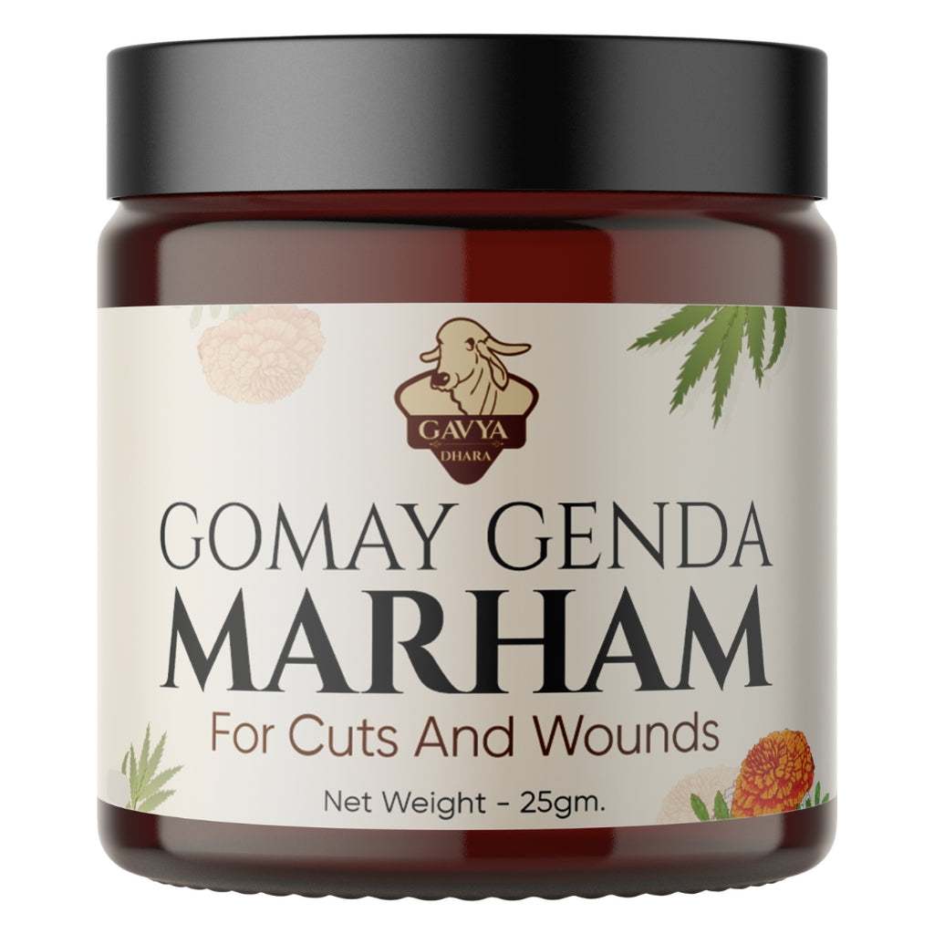 Genda Ointment For Wound 25 GM natural healing ointment with Genda and Haldi for skin infections