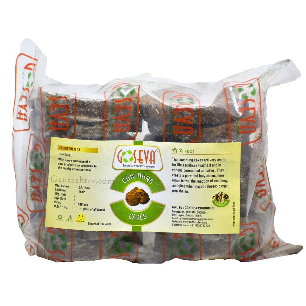 GoSeva Cow Dung Cakes natural air purifier for rituals and home use