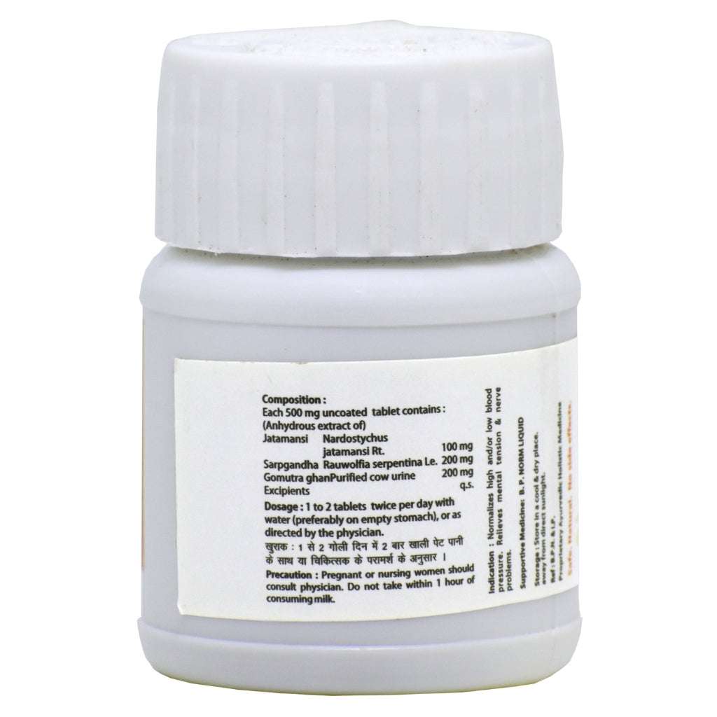 Gotirth Ayurvedic Blood Pressure Normalizer Ghanvati bottle for balancing blood pressure