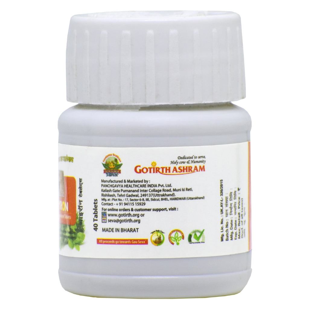 Gotirth Thyron Ayurvedic thyroid tablets with cow urine, 40 pack