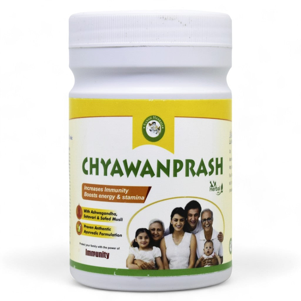 Gaukripa Chyawanprash jar with Amla, Ayurvedic immunity booster, 500 GM