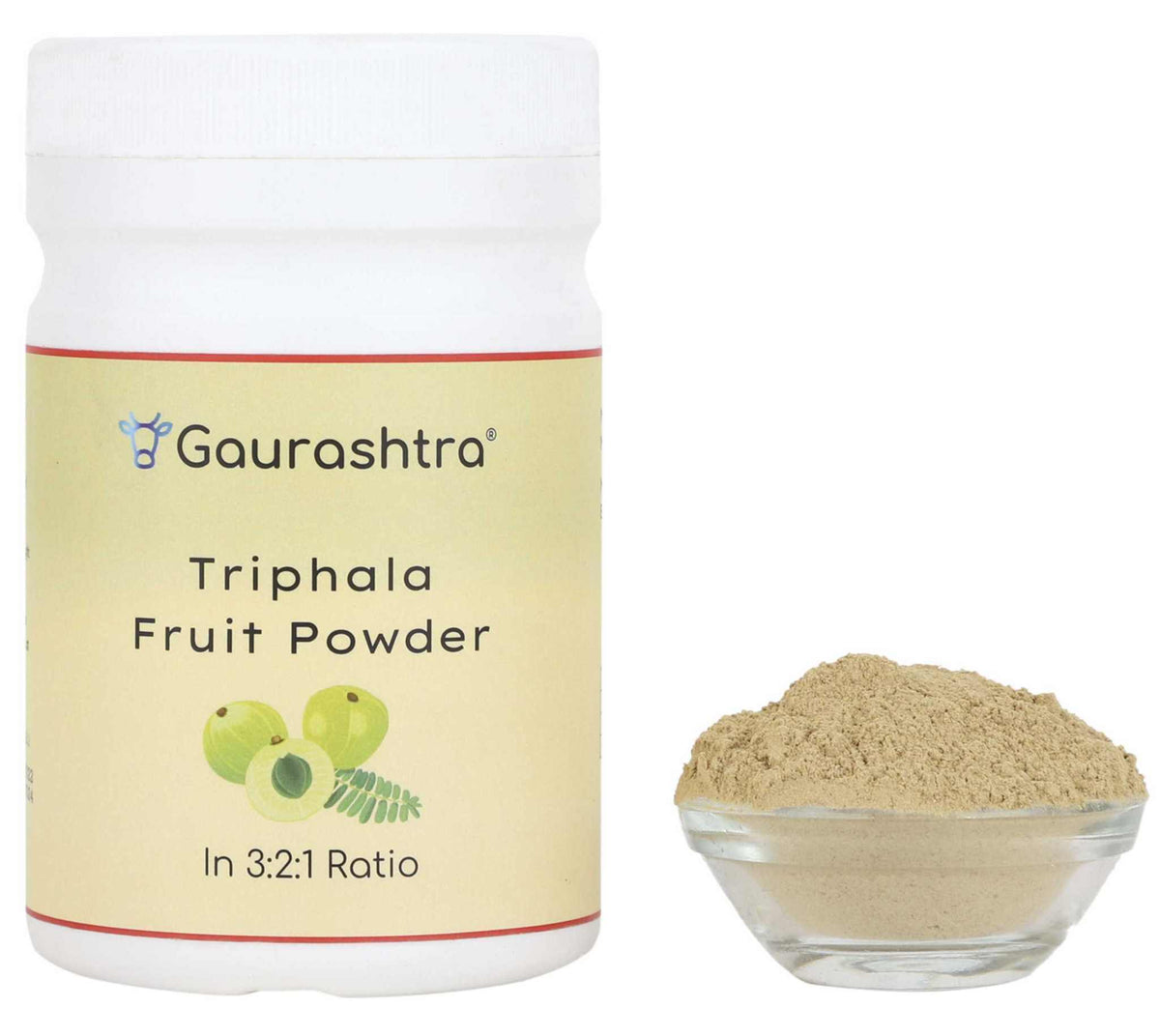 Gaurashtra Triphala Powder 200 GM Ayurvedic Churna in 3:2:1 ratio for detox and wellness