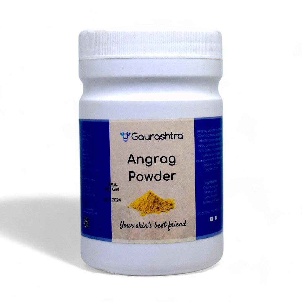 Gaurashtra Angrag Ubtan Powder 200 GM natural herbal skincare powder for radiant skin and hair care