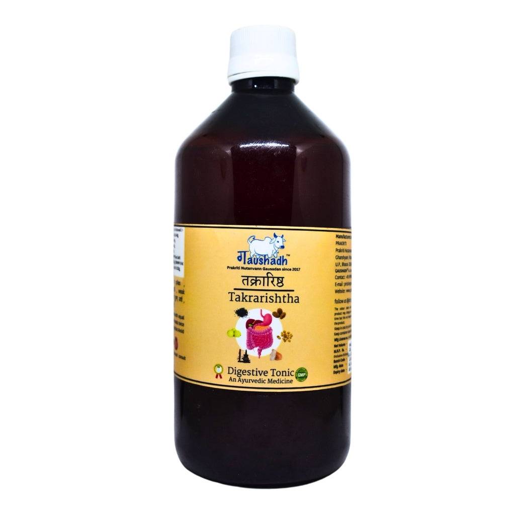 Gaushadh Takrarishta 400ml Ayurvedic digestive tonic for gut health and detox