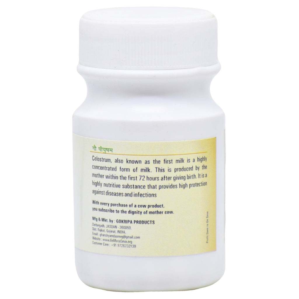 Goseva A2 Gir Cow Colostrum 60 tablets immunity booster from A2 Gir cows