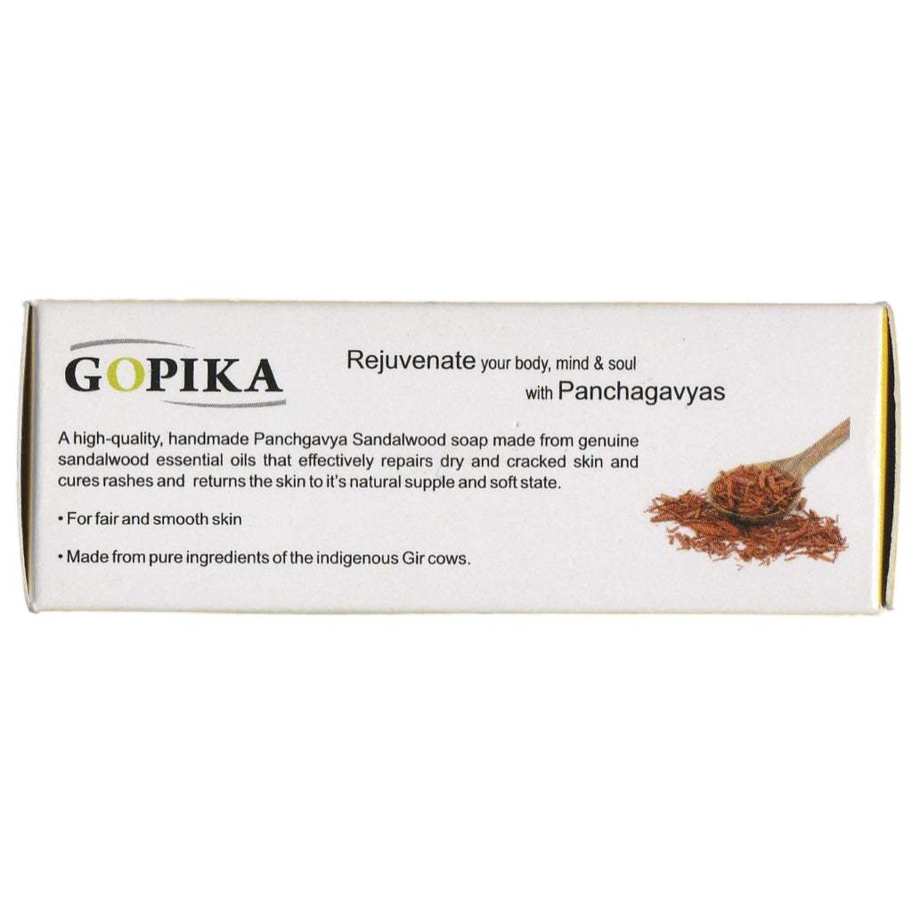 GoSeva Panchagavya Chandan Soap 75 GM natural sandalwood fragrance soothing skincare