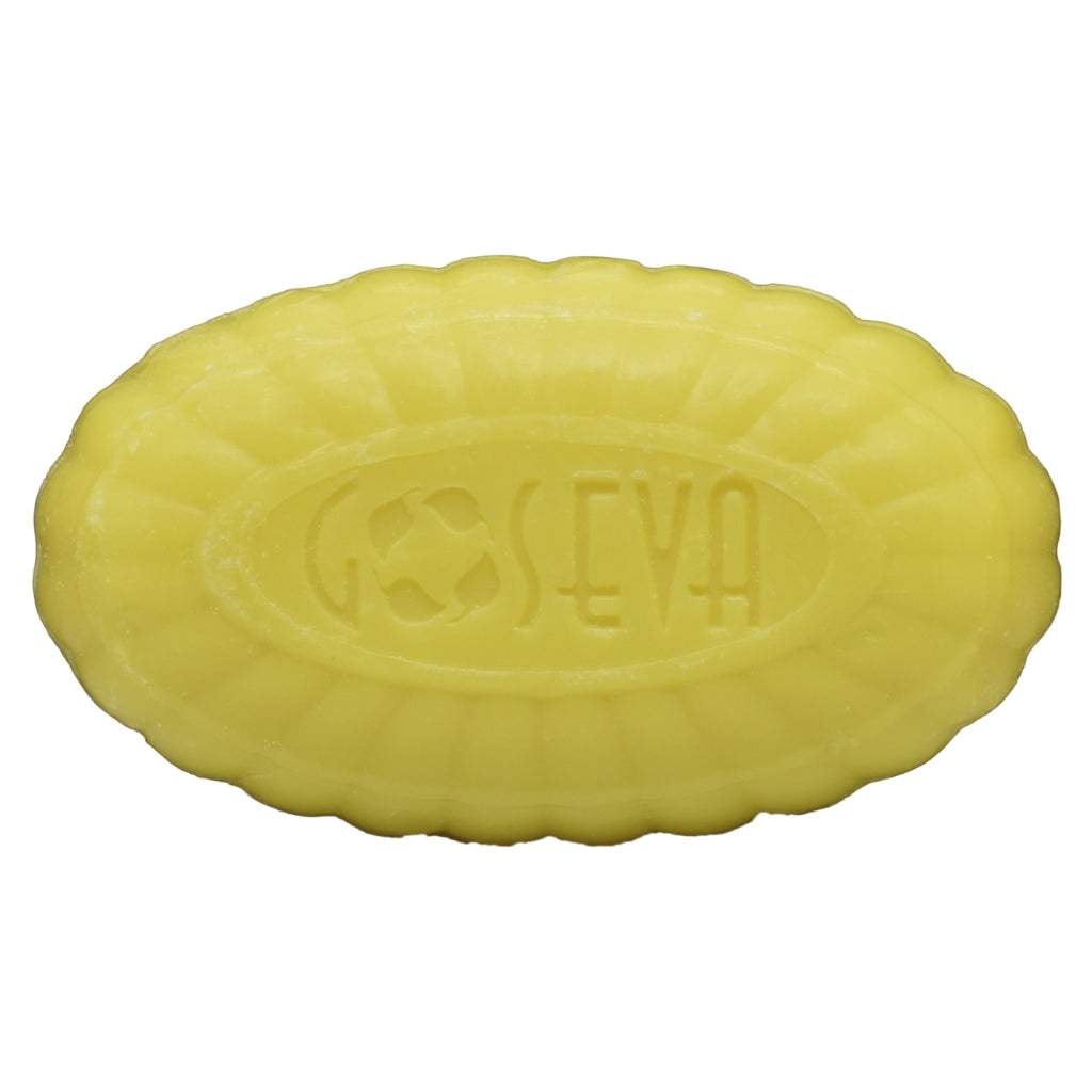 GoSeva Panchagavya Chandan Soap 75GM with natural sandalwood for soothing, cleansing, and hydrating skin.
