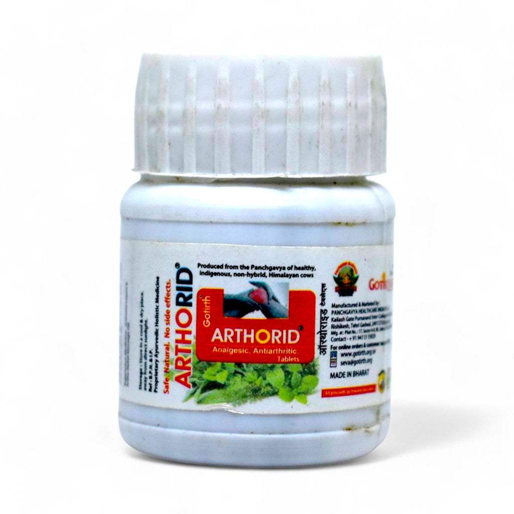 Gotirth Arthorid Ghanvati 40 tablets for relief from osteoarthritis and rheumatoid arthritis pain