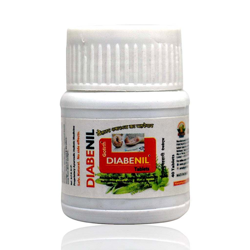 Diabenil Gomutra Ghanvati 40 tablets for diabetes support with natural ingredients