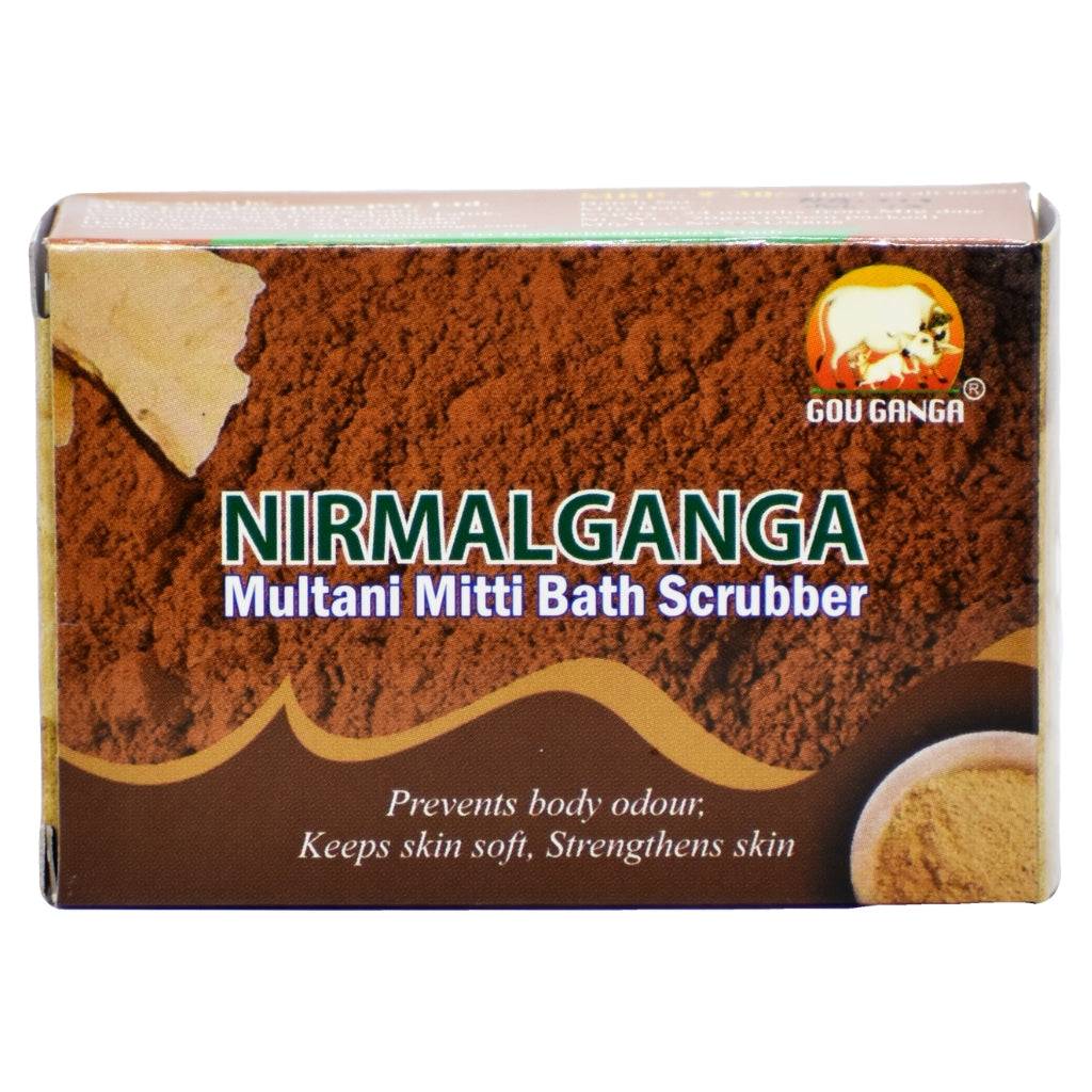 Gou Ganga Cow Dung Multani Mitti Soap 70 GM natural panchagavya skincare for sensitive skin