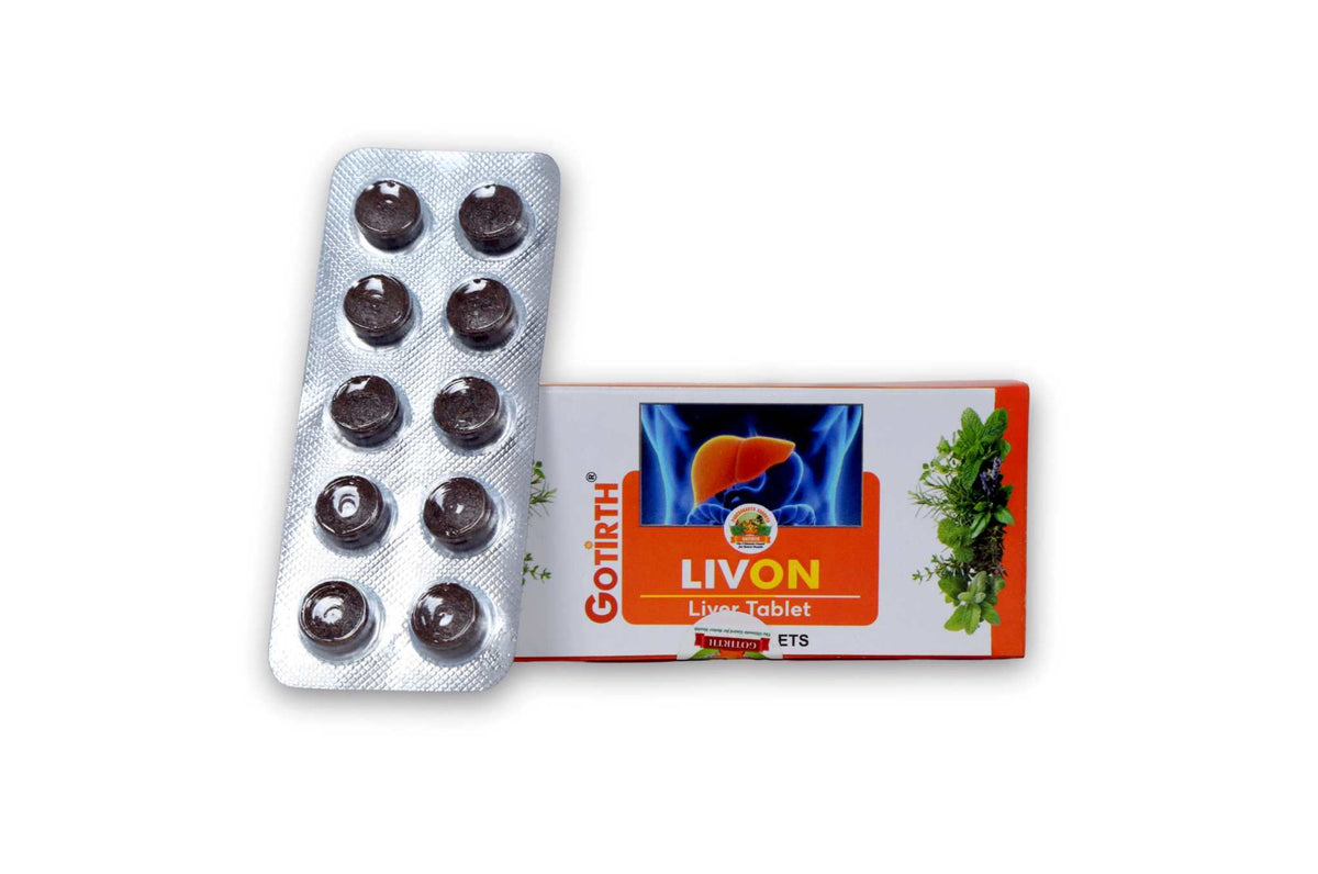 Livon Ayurvedic Liver Ghanvati bottle for liver dysfunction and kidney health