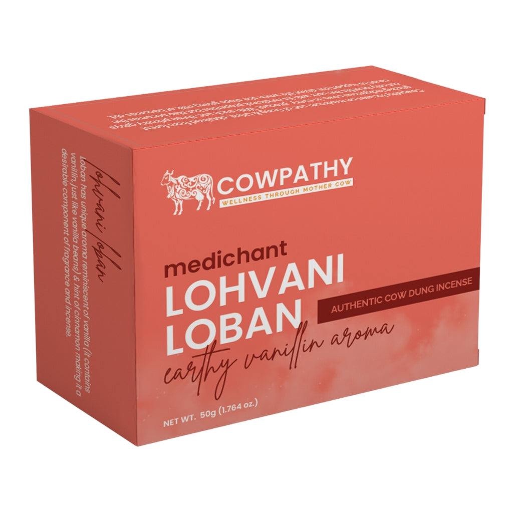 Cowpathy Medichant Cow Dung Incense Sticks with natural ingredients, no chemicals, warm spicy aroma, 35+ sticks per pack.