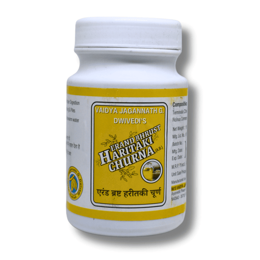 Harad Powder Treated In Castor Oil For Chronic Constipation