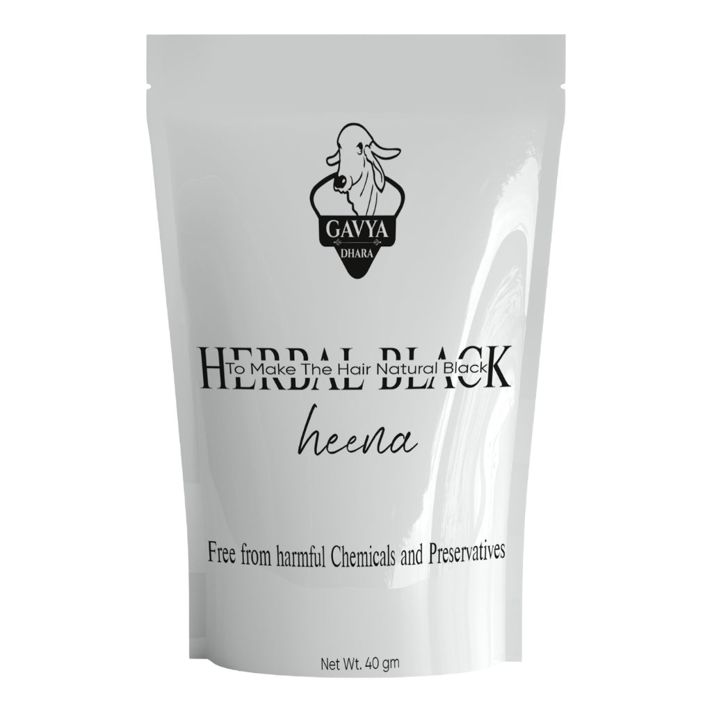 Gavyadhara Herbal Black Mehendi 40 g | Chemical Free