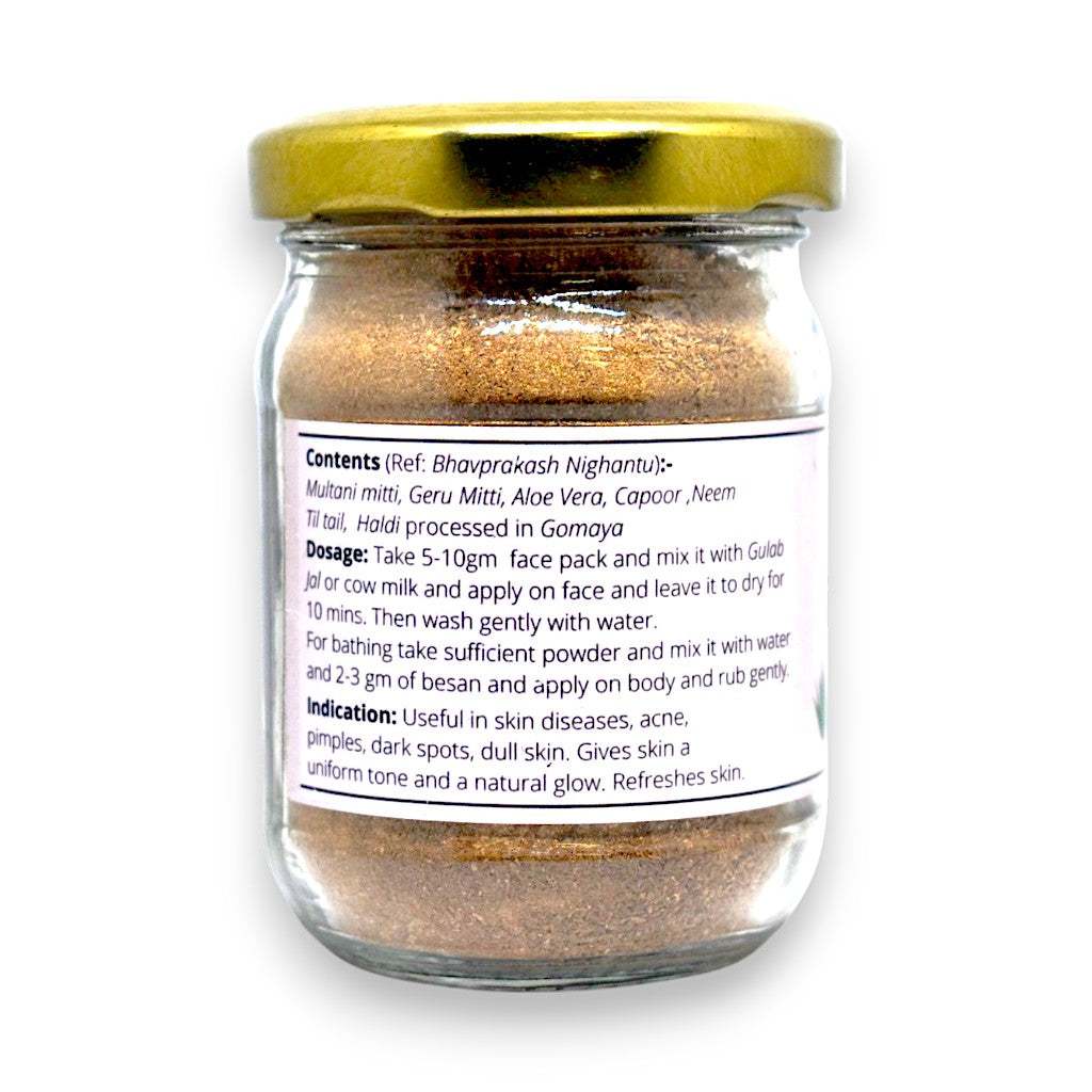 Facepack for Tan Removal - Tejomay Mrida 75 GM by Gaushadh – Gaurashtra.com