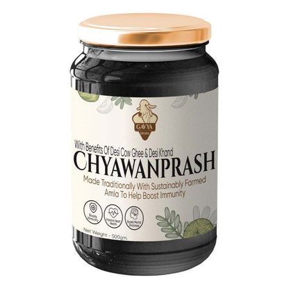 Gavyadhara Chyavanprash 500 gms glass jar and white label