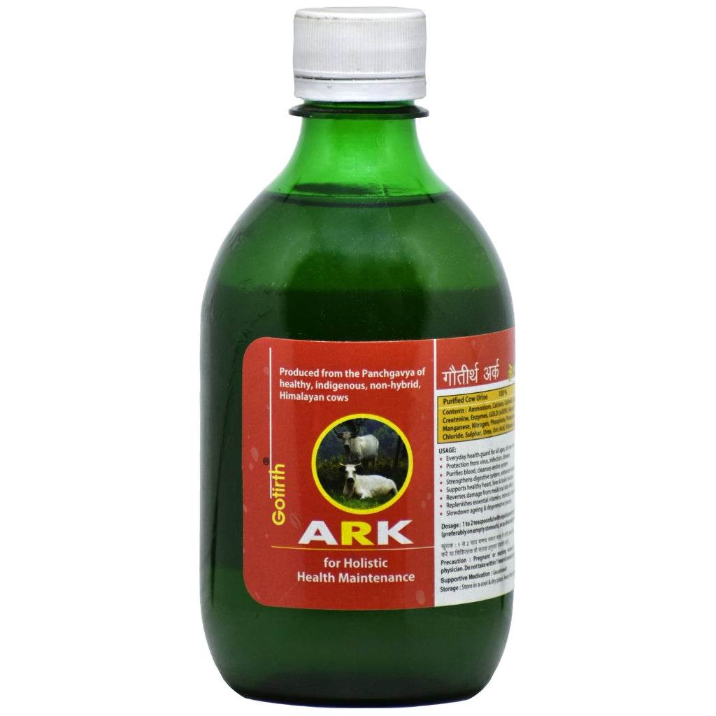 Gotirth Fat Burner Gomutra Ark 400 ML health supplement bottle.