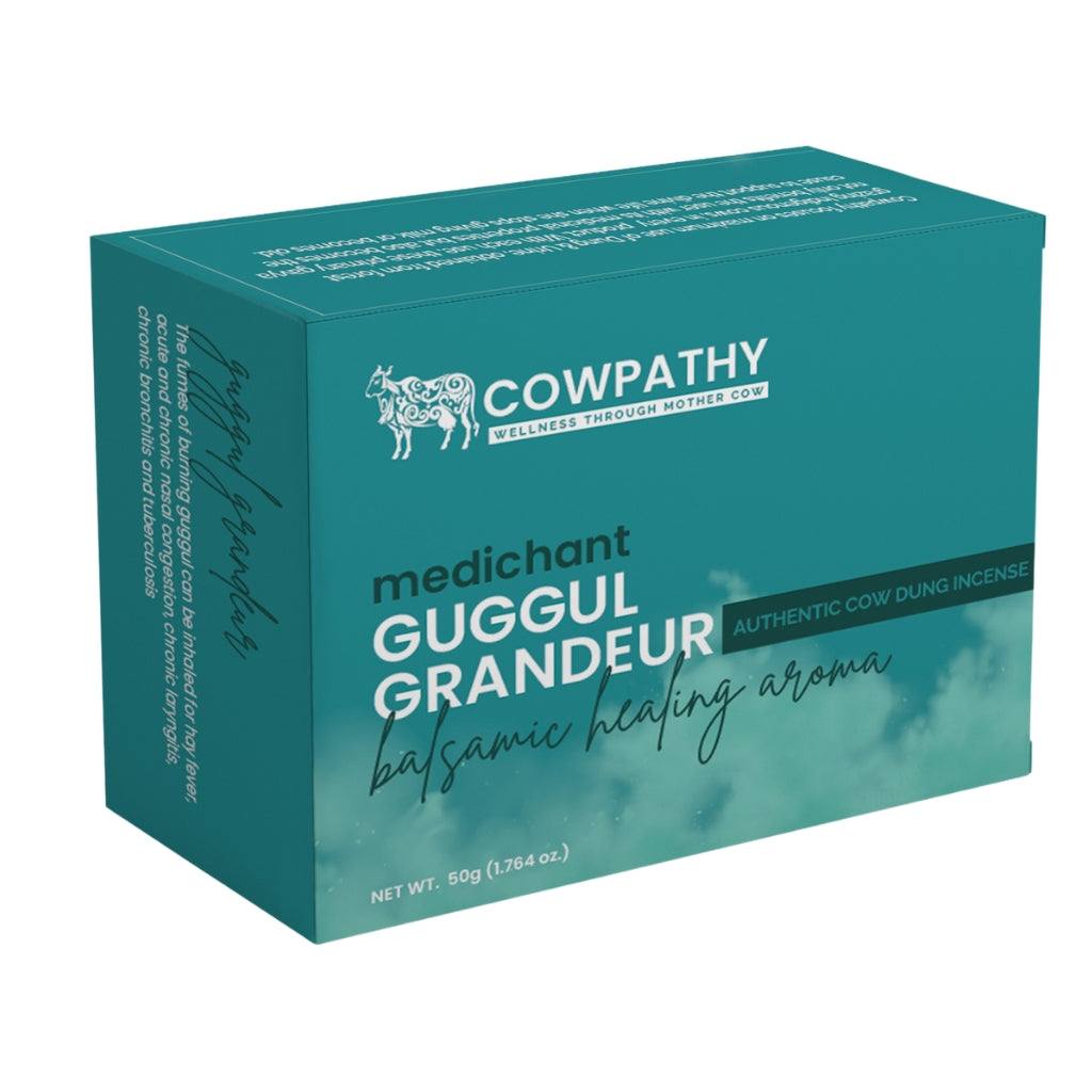 Cowpathy Medichant Cow Dung Incense Sticks - Guggal (Pack of 6)