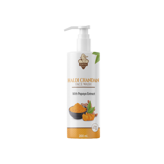 Gavyadhara Haldi Chandan Face Wash with Papaya Extract 200 ml