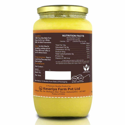 Kesariya A2 Milk Ghee of Gir Breed 500 ml