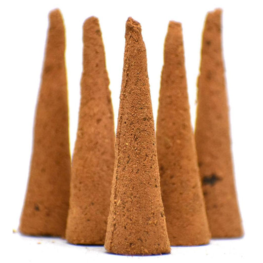 Loban Dhoop Cones with natural fragrance, 20 pieces.