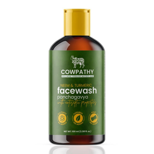 Cowpathy Natural Facewash 100 ml - Neem and Turmeric