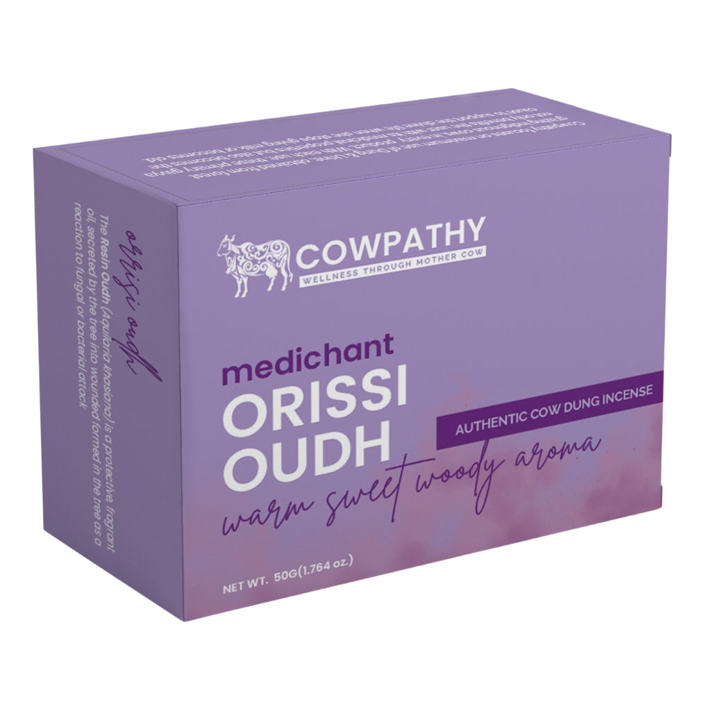 Cowpathy Medichant Cow Dung Incense Sticks - Oudh Orissi