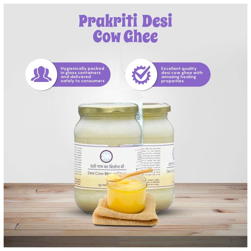 Prakriti Desi Vaca A2 Ghee 500 ML