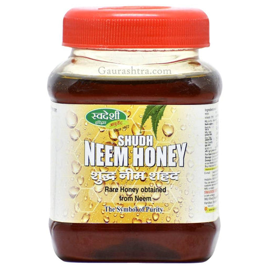 Swadeshi Neem Honey Front side of the jar