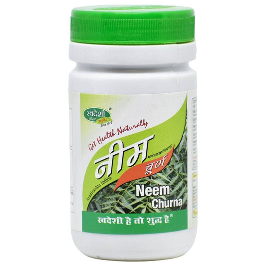 Swadeshi Neem Powder 100 GM - Ayurvedic remedy for skin, acne, and digestion.