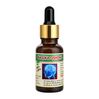 Surbhi Nasika Panchagavya Gotas nasales para la migraña (15 ml)